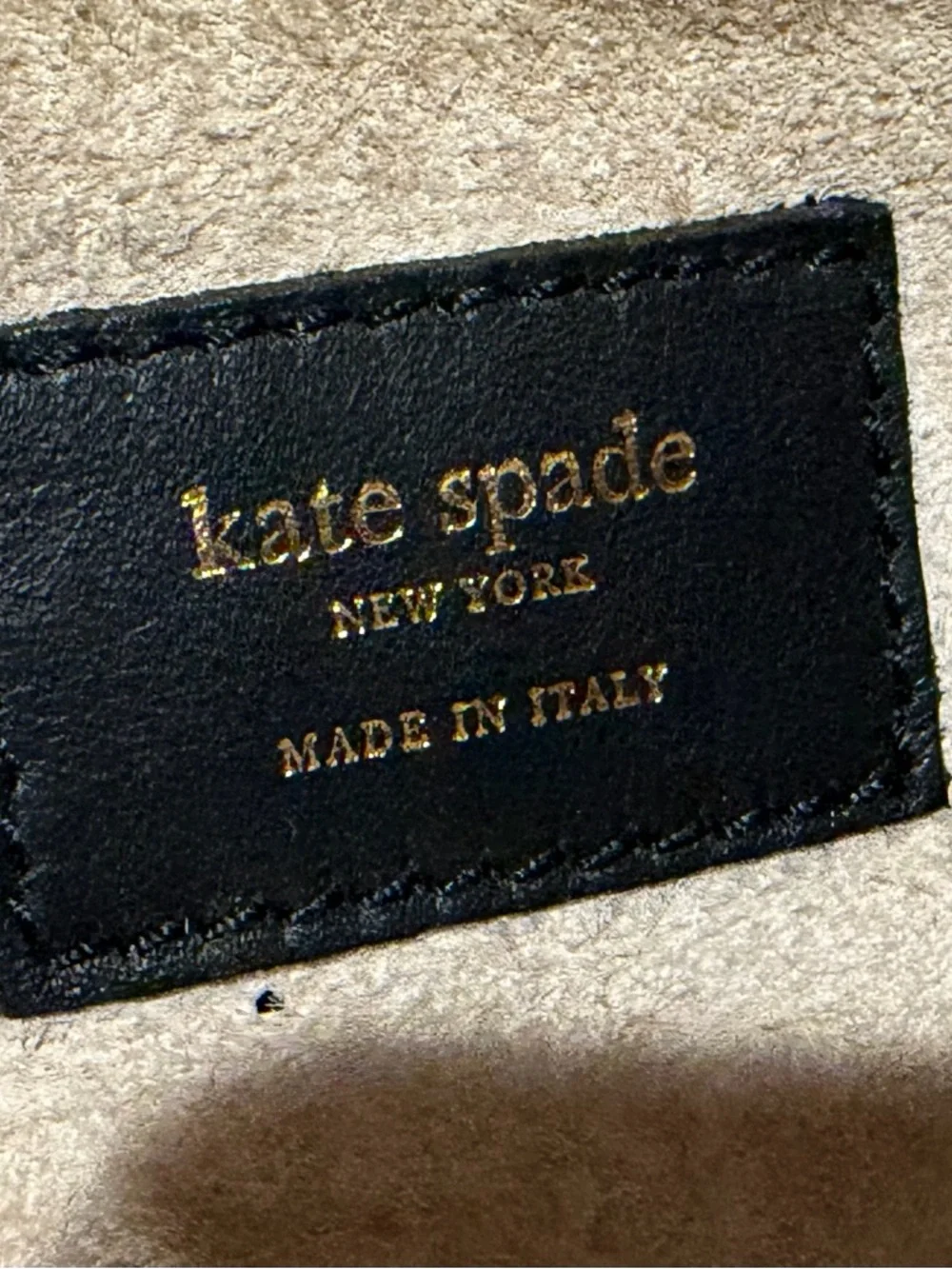 kate spade‎ Cream, Red & Black Colorblock Leather Tote